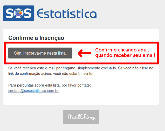 Imagem confirmação do email